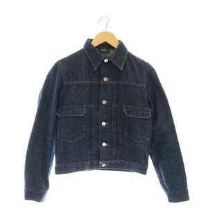 アーペーセー A.P.C. デニムジャケット Gジャン ブルゾン コットン S 紺 ネイビー /YQ ■OS メンズ