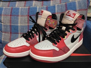 エア ジョーダン1 NIKE AIR JORDAN 1 RETRO HIGH OG SP SPIDER-MAN UNIVERSITY RED/BLACK国内正規 US9.5 27.5cm スパイダーマン DV1748-601