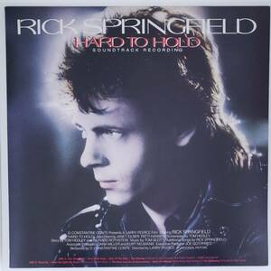 良盤屋◆LP◆リック・スプリングフィールド/ハード・トゥ・ホールド　Rick Springfield/Hard To Hold/1984 ◆Rock◆P-4411