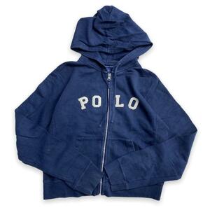 ラルフローレン パーカー ジップアップ コットン ネイビー polo ralph lauren