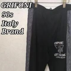 GRIFONI 90s italy Brand　ストレッチタイプパンツ　刺繍