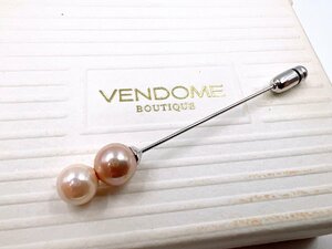 VENDOME青山 パール ピンブローチ ピンクパール 装飾品 アクセサリー 未使用品 【AJ021】