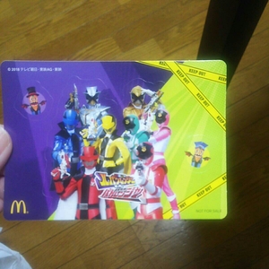 ルパンレンジャ マクドナルド ハッピーセット シール