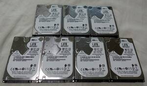 ■正常動作品■WesternDigital製2.5inch AVコマンド対応HDD 1TB WD10JUCT 【7台セット】