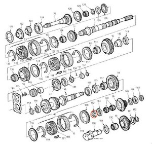 フォード M5R2 5速 マニュアル トランスミッション パーツ 部品 カウンターシャフト シンクロナイザー スラストワッシャー