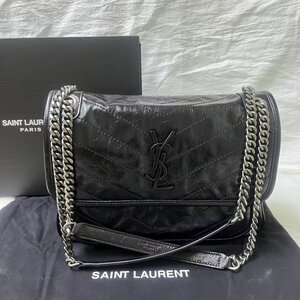 美品 SAINT LAURENTサンローラン 大容量チェーンショルダーバッグ