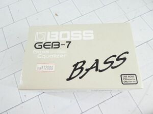 BOSS ボス Bass Equalizer GEB-7 ベースイコライザー 箱 取説付 説明文必読願います！　m