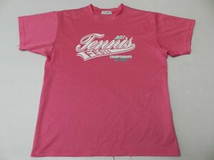 記念T！■YONEX/ヨネックス製！【★テニス・フェスタ2011！/ピンク！】Tシャツ・ゲームシャツ！/Mサイズ