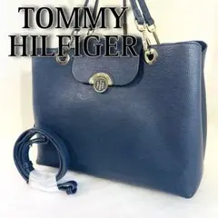 美品　トミーヒルフィガー トートバッグ　レザー TOMMYHILFIGER