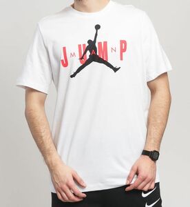 USA正規品 【XL】 NIKE ナイキ AirJordan エアジョーダン 半袖 クルーネック Tシャツ ネオンカラーロゴ Jumpman ジャンプマン 白 NBA