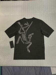 ◇ARC’TERYX Cormac Arc’Bird Logo SS M◇アークテリクス コーマック アークバードロゴSS メンズ Tシャツ◇ブラックヘザー