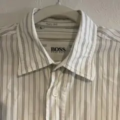 ★HUGO BOSS ヒューゴボス　ストライプ　ワイシャツ　ビジネス　オフィス