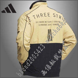 ■新品【adidas】アディダス ゴルフに最適 裏トリコット起毛保温 撥水 背面BIGロゴ フルZIP ウーブンジャケット■BG/XL(LL)