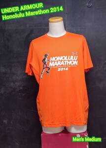 ★送料無料★ UNDER ARMOUR HonoluluMarathon Ｔシャツ ホノルルマラソン Ｔシャツ Medium