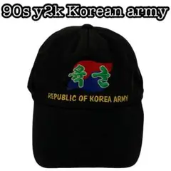 90s y2k Korean army cap 海外 military 激レア