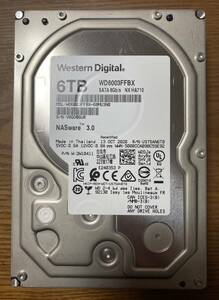 【使用時間・僅か】Western Digital ウェスタンデジタル WD Red Pro WD6003FFBX 3.5インチ HDD 6TB（NAS向け）