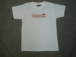 新品TAVARUA(タバルア)キッズTシャツ 3651-0652 WHITE（110cm）