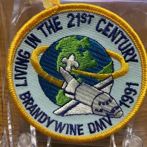 ボーイスカウト 刺繍 ワッペン アメリカ USA BSA ハンドメイド リメイク コレクション カブスカウト キッズ BSWP-349 スペースシャトル