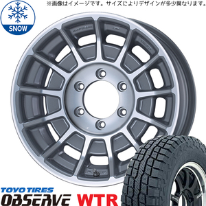 285/70R17 スタッドレスタイヤホイールセット プラド etc (TOYO OBSERVE WTR & ENKEI BAJA 6穴 139.7)