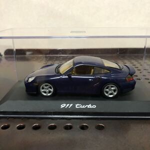 108 ミニカー ミニチャンプス ポルシェ 1/43 911 ターボ (996) PORSCHE TURBO ブルー 模型 完成品 カラーサンプル