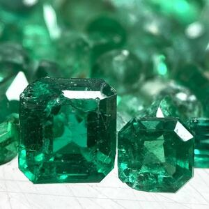 〔天然エメラルドおまとめ20ct〕J ルース 裸石 宝石 ジュエリー jewelry emerald beryl ベリル 緑玉 DI0 