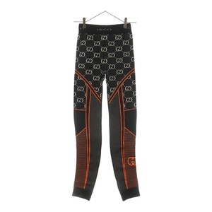 GUCCI グッチ G jersey jacquard leggings pants 689203 Gジャージー ジャガード レギンスパンツ ブラック レディース