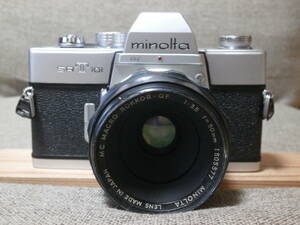 minolta SRT 101 MC MACRO ROKKOR-QF 1:3.5 f=50mm レンズ付き　動作確認済み　レンズ難あり