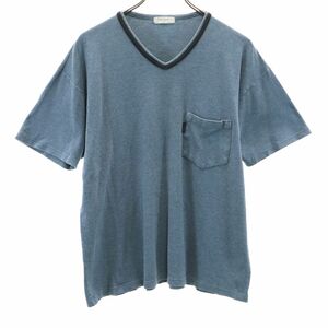 ポールスミス 日本製 半袖 Vネック Tシャツ LA ネイビー Paul Smith メンズ