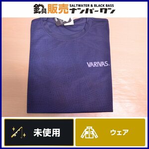 【未使用品★人気モデル】バリバス ドライTシャツ VAT-44 ネイビー Sサイズ アウトドア フィッシング 等に（CKN_O1）