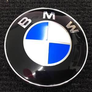 BMW 新品 裏メッキタイプ ボンネットエンブレム74mm ブルー・ホワイト E36E39E46E53E70E71E60E63E65E66E81E82E83E84E87E88E90E91E92E93