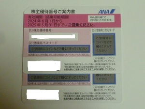 定形送料無料　ANA 全日空 株主優待券 2025年5月31日まで 2枚組