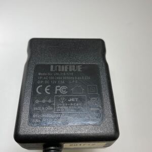 【ジャンク品】　No.2166 UNIFIUE ACアダプター UML318-1215