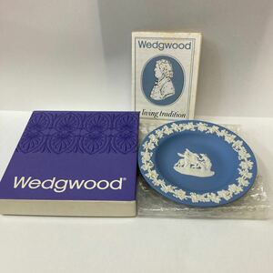 ウェッジウッド WEDGWOOD ブルー Wedgwood ROUND TRAY プレート 小皿 小物入れ