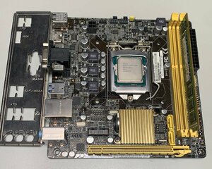 【中古】ASUS H81I-PLUS DP/P30AD/DP_MB i5-4460 4GBメモリ1枚 パネル有 / Mini-ITX LGA1150