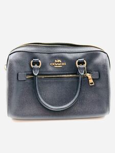 ◇【美品】COACH コーチ ハンドバッグ L1922-79946 バッグ レザー ネイビー 