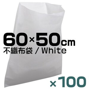 100枚入り 不織布 ラッピング 袋 不織布インナーバッグ 収納袋 60×50cm 100枚入 保護袋 保管袋 ほこりよけ 不織布袋