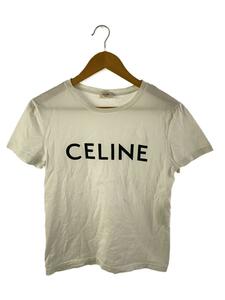 CELINE◆ロゴTシャツ/S/コットン/WHT/2X308916G//