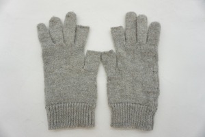 希少正規 17AW RICK OWENS リックオウエンス CASHMERE TOUCHSCREEN GLOVES カシミヤ ニット グローブ タッチスクリーン 指ぬき手袋 1115N▲