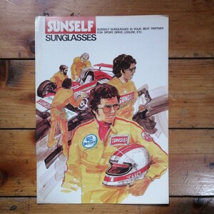 1980年代　昭和レトロ　サングラス　カタログポスター SUNSELF SUNGLASSES 約21cm x 30cm