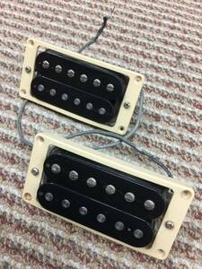 Gibson 純正ピックアップセットです。F:約8.7kΩ R:約15.4kΩ おそらく496R&500Tのセットです 純正エスカッション付