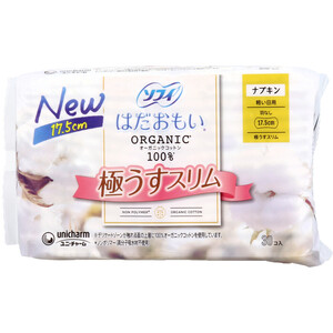 【まとめ買う】ソフィ はだおもい オーガニックコットン100％ 極うすスリム 軽い日用 羽なし 17.5cm 30個入×10個セット