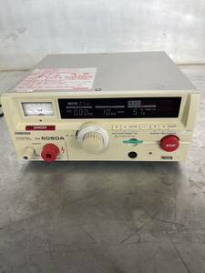KIKUSUI 耐電圧 菊水電子工業 菊水 VOLTAGE 耐電圧試験器　中古品　通電確認済み　TOS 5050A