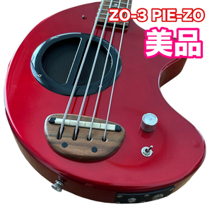 【美品】　FERNANDES ZO-3 PIE-ZO 赤 エレキベース ケース付き