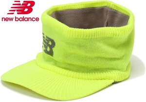 1円★new balance ニューバランス レディース ニットバイザー フリースライニング 012-3287508 イエロー(060)★送料無料★