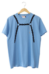 MASU エムエーエスユー FLOCKY DOLL HARNESS T-SHIRT SAX フロッキー ドール ハーネス 半袖 Tシャツ MASS-CS1324 44 サックス 青 ブルー●