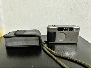 【FU】美品　 CONTAX コンタックス コンパクトフィルムカメラ T2 Carl Zeiss Sonnar フィルムカメラ Contax ケース付き　動作確認済み