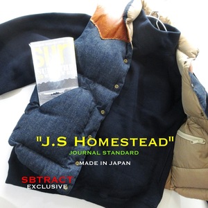 【SBTRACT サブトラクト for J.S.Homestead ジャーナルスタンダード】別注 ヘビースウェット モックネック トレーナー オーバーサイズ 紺!!