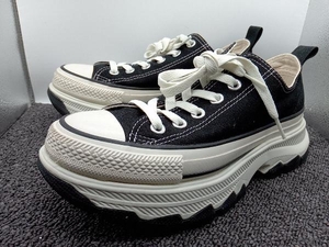 CONVERSE コンバース ハイソールスニーカー 厚底 1SD447 サイズ24.5cm ブラック×ホワイト 黒 白