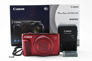 ■美品■ キャノン Canon PowerShot SX720 HS レッド コンパクトデジタルカメラ 【初期付属品完備】#609027