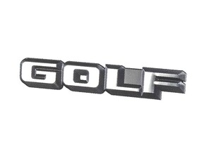 純正品 ゴルフ2 カブリオレ GOLF リアエンブレム リアバッジ　シルバー